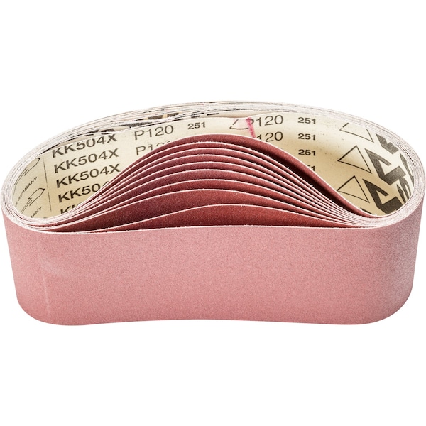 Pferd Coated Belt, Al/Oxd, 4"x24", 120 Grit, 4" W, 24" L, Coated, Aluminum Oxide, 120 Grit 49365 - main